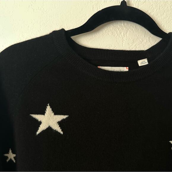 chinti and parker Cashmere Star Sweater in Black size XS White Stars Slouchy - Picture 4 of 11